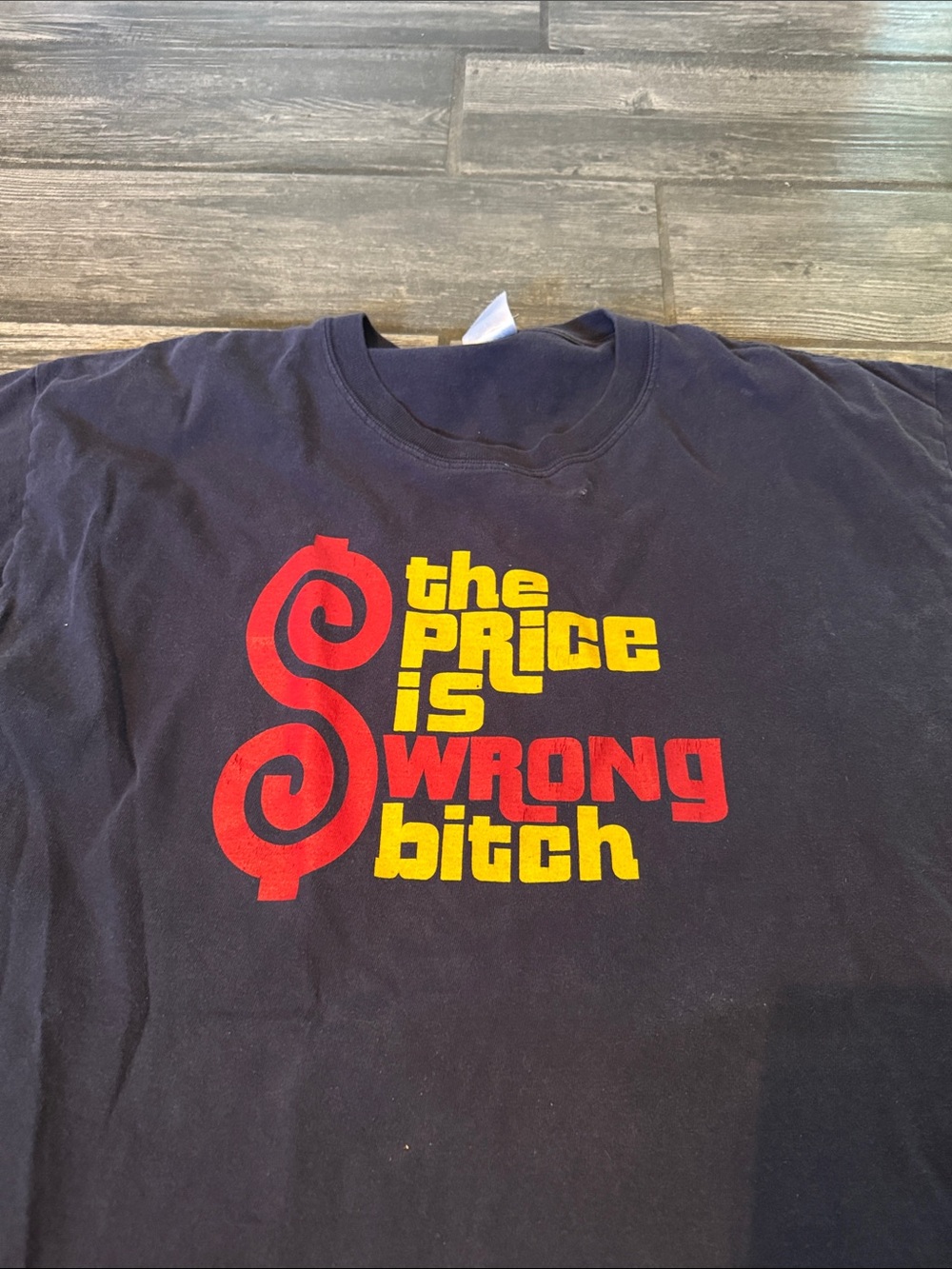 Men's Graphic Tee - 'The Price Is Wrong' Black T-Shirt
